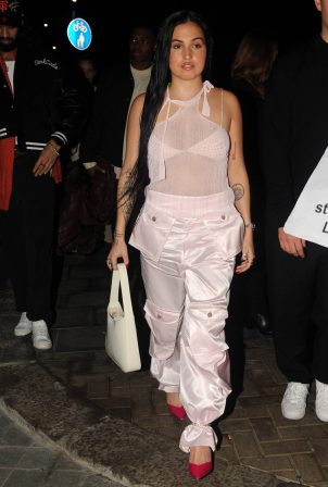 Mabel - Arriving at ES Magazine LFW Party at The Dorchester in London