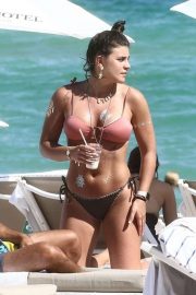 Macarena Velez Montoya in Bikini on Miami Beach