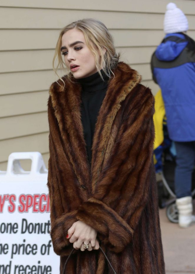 Maddie Hasson out at 2017 Sundance Film Festival in Utah