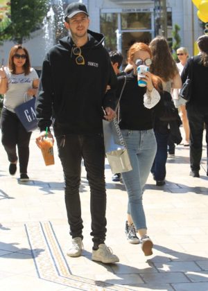 Madelaine Petsch and Travis Mills - Shopping at the Grove in Hollywood