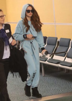 Madelaine Petsch - Arrives at airport in Vancouver