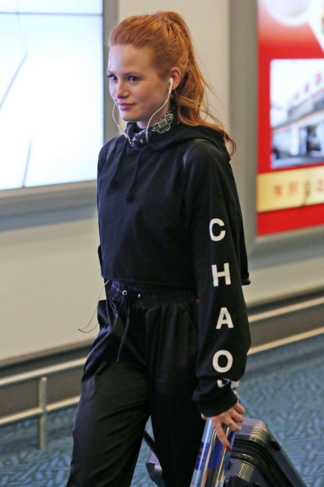 Madelaine Petsch - Arriving at Airport in Vancouver
