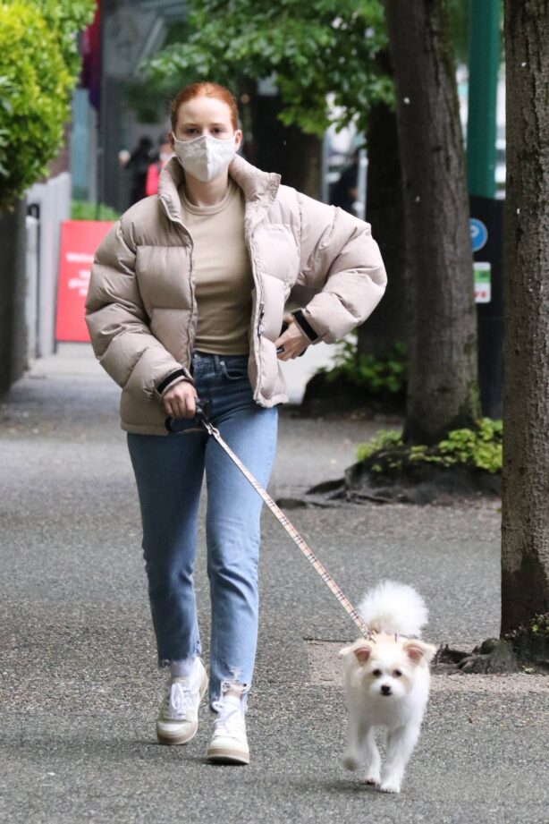 Madelaine Petsch - On a dog walk in Vancouver