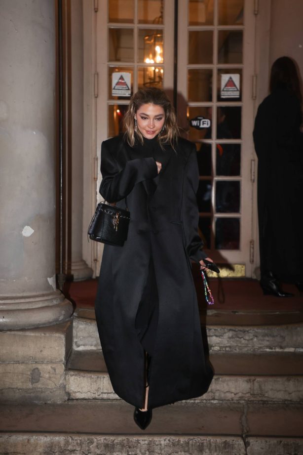 Madelyn Cline - Exits Givenchy dinner in Paris