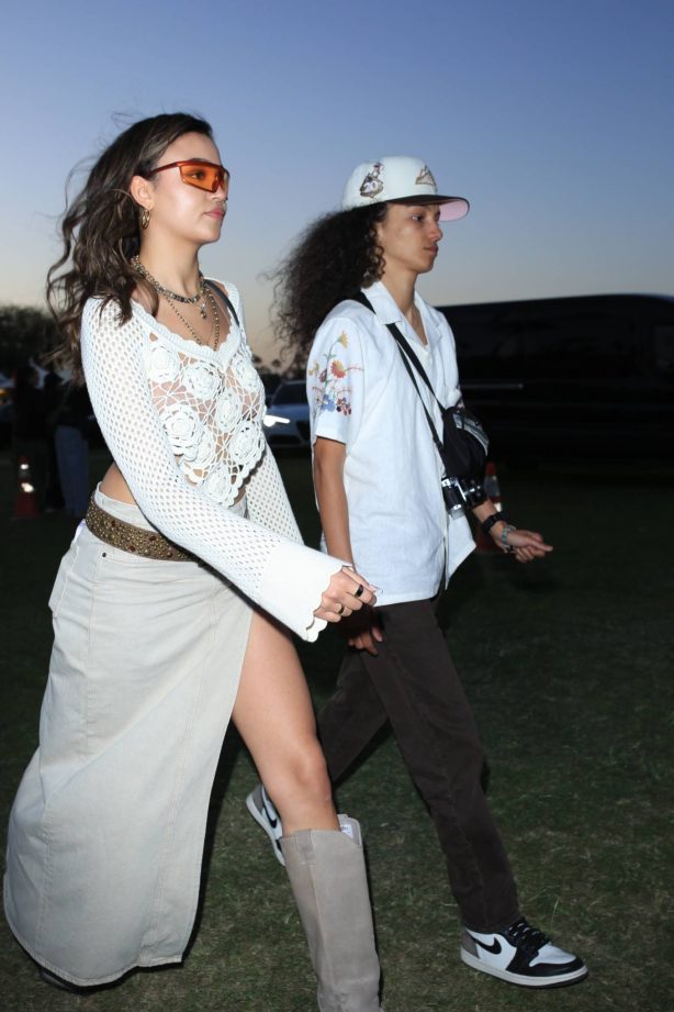 Madison Bailey - Arriving with friends at the Coachella Music Festival in Indio
