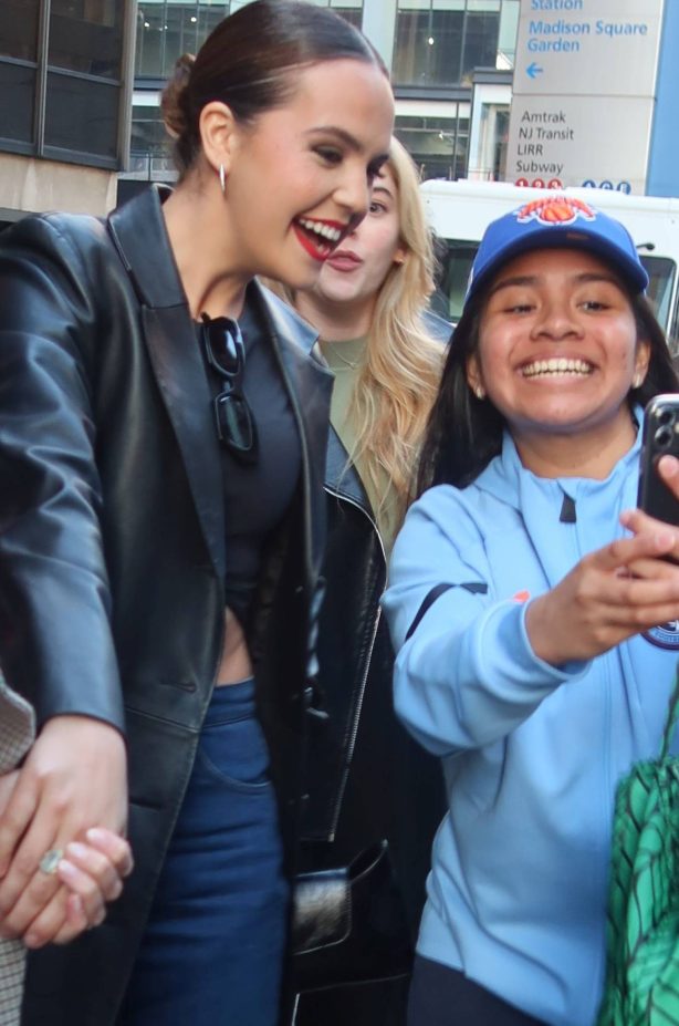 Madison Bailey - Seen with fans outside Madison Square Garden in New York City