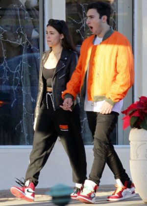 Madison Beer and Zack Bia - Out for lunch in Beverly Hills