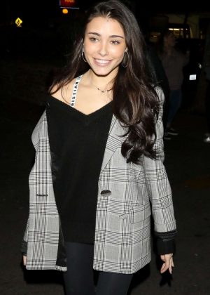 Madison Beer - Arriving with Zack Bia at Delilah Nightclub in West Hollywood