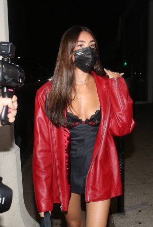 Madison Beer - In a red leather jacket at 40 Love in West Hollywood