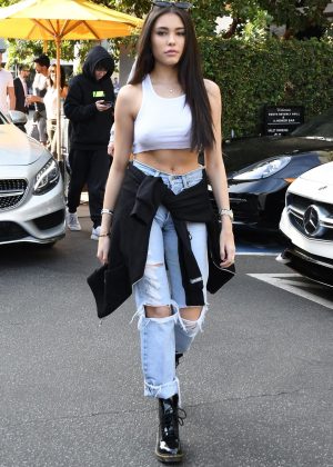 Madison Beer - In Jeans While out for lunch in Beverly Hills