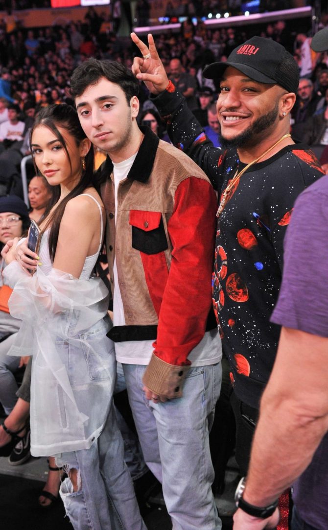 Madison Beer - Los Angeles Lakers and the Phoenix Suns Game in LA