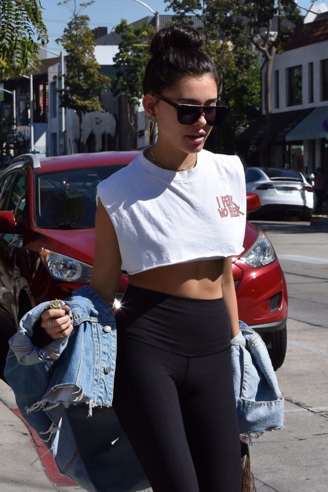 Madison Beer - Spotted while out for lunch in West Hollywood