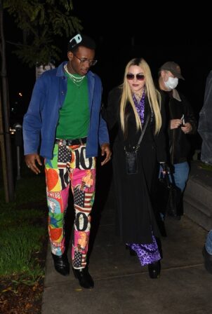 Madonna - Arrives at Cecconi's with her boyfriend in Los Angeles