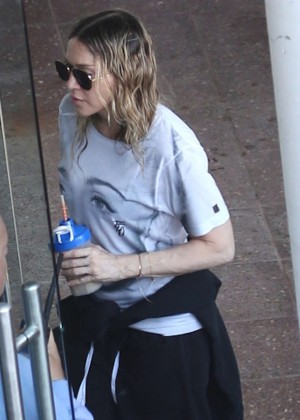 Madonna - Arrives at the Rod Laver Arena in Melbourne