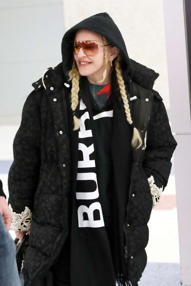 Madonna - Arriving at JFK Airport in NYC