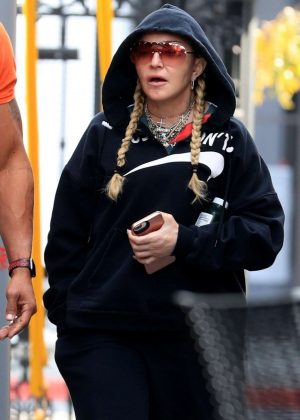 Madonna - Out for spin class in West Hollywood