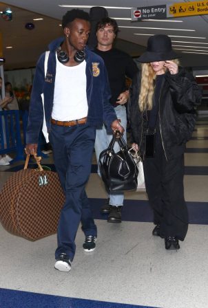 Madonna - Pictured at JFK Airport in New York