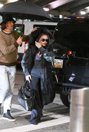 Madonna - Seen at JFK Airport in New York