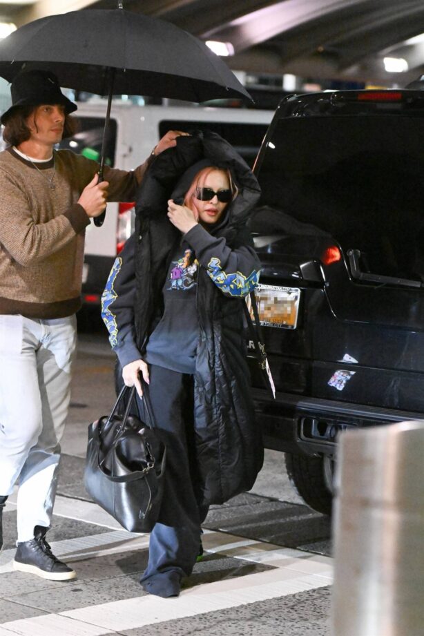 Madonna - Seen at JFK Airport in New York