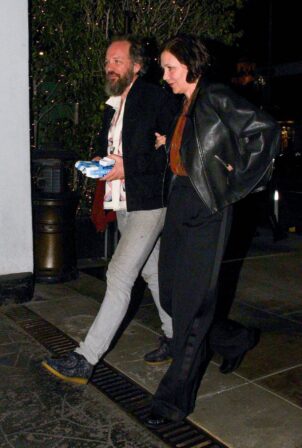 Maggie Gyllenhaal - With Peter Sarsgaard seen after dinner at E Baldi in Beverly Hills
