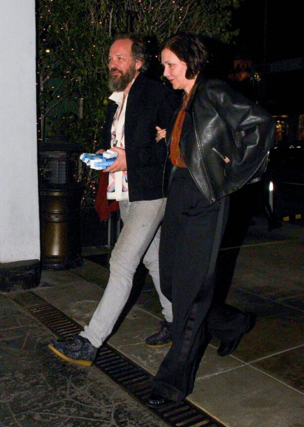 Maggie Gyllenhaal - With Peter Sarsgaard seen after dinner at E Baldi in Beverly Hills