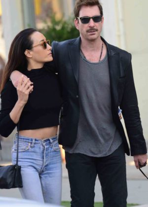 Maggie Q and Dylan McDermott out in West Hollywood