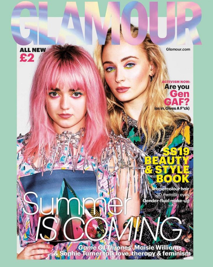 Maisie Williams and Sophie Turner - Glamour Magazine (March 2019)