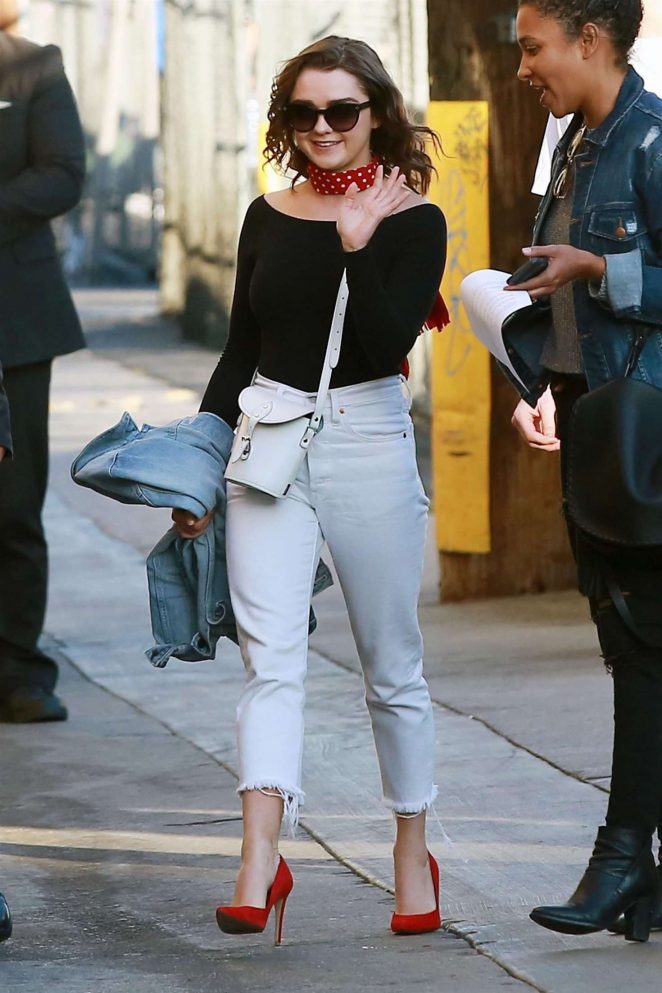 Maisie Williams - Arriving at Jimmy Kimmel Live! in LA