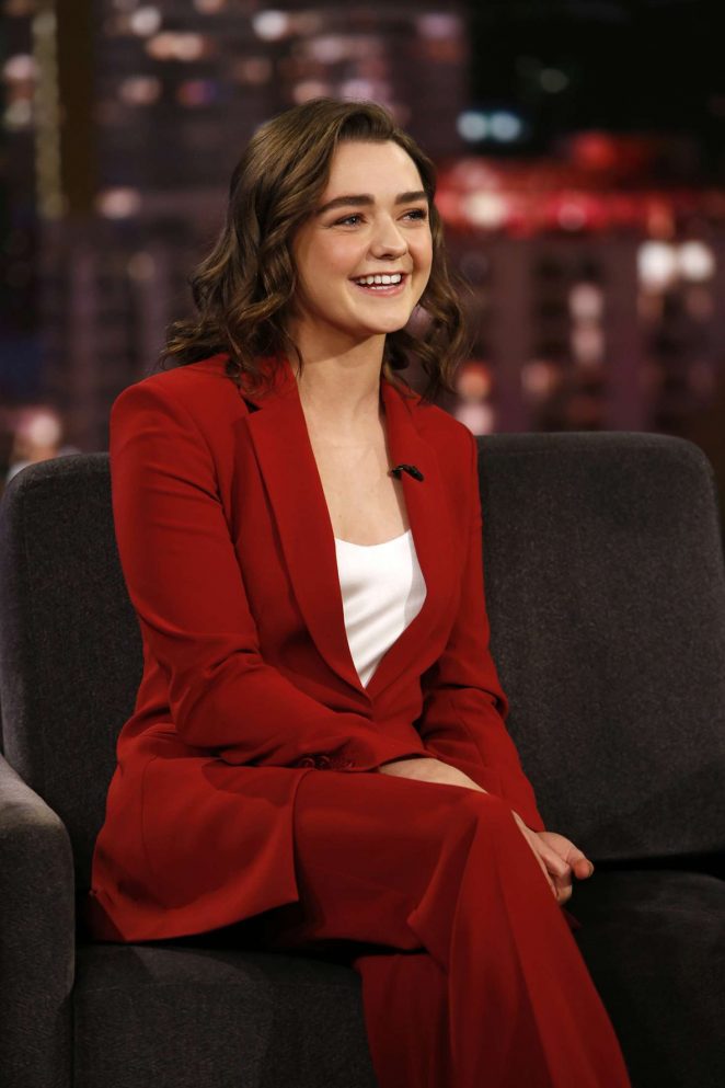 Maisie Williams at Jimmy Kimmel Live! in Los Angeles