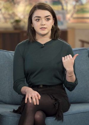 Maisie Williams - 'This Morning' TV show in London