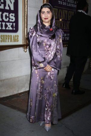 Malala Yousafzai - Suffs the Musical Opening Night at the Music Box Theatre in New York