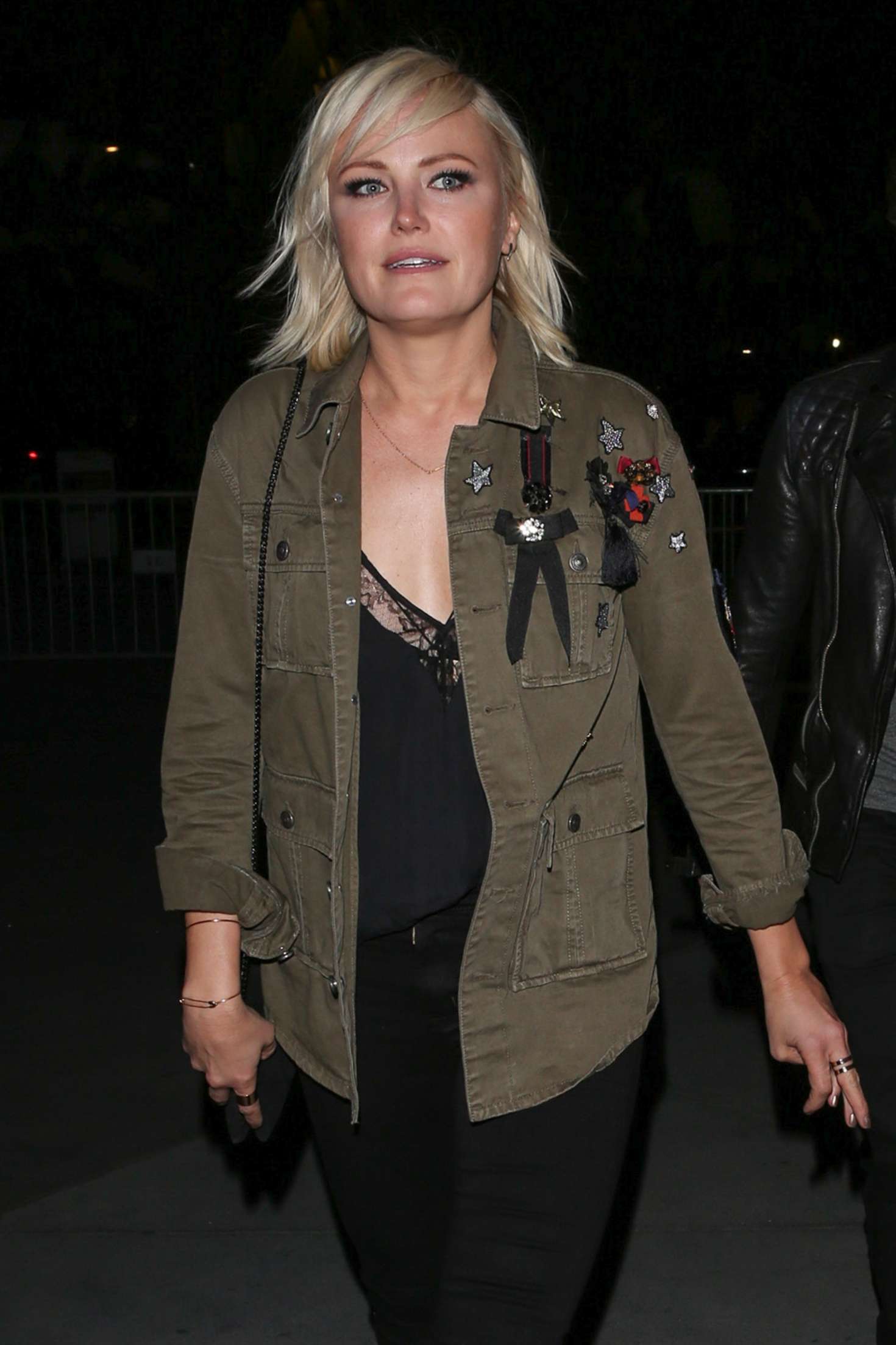 Malin Akerman at Red Hot Chili Peppers concert at the Staples Center in Los Angeles