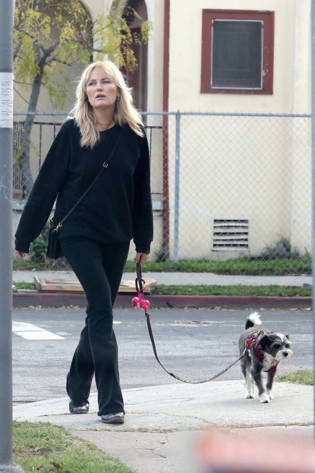 Malin Akerman - Goes for an afternoon walk with her dog in Los Angeles
