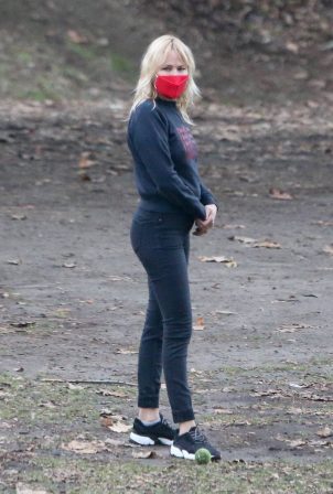 Malin Akerman - Seen with her dogs at the park in Los Feliz