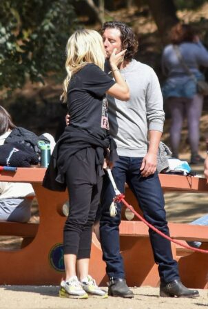 Malin Akerman - Seen with her husband Jack Donnelly at Griffith Park in Los Angeles