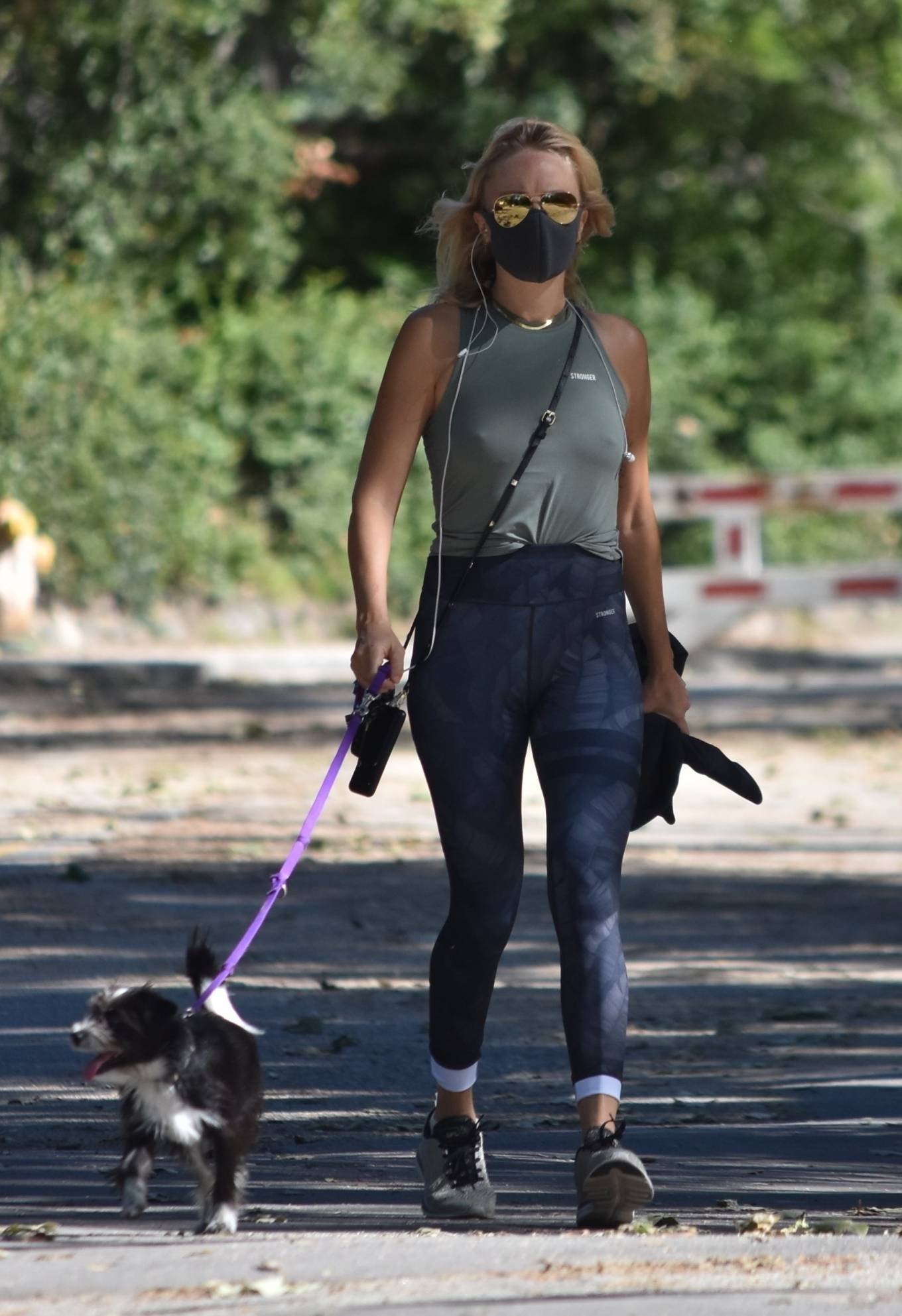 Malin Akerman â€“ Walk with her dog in Los Feliz