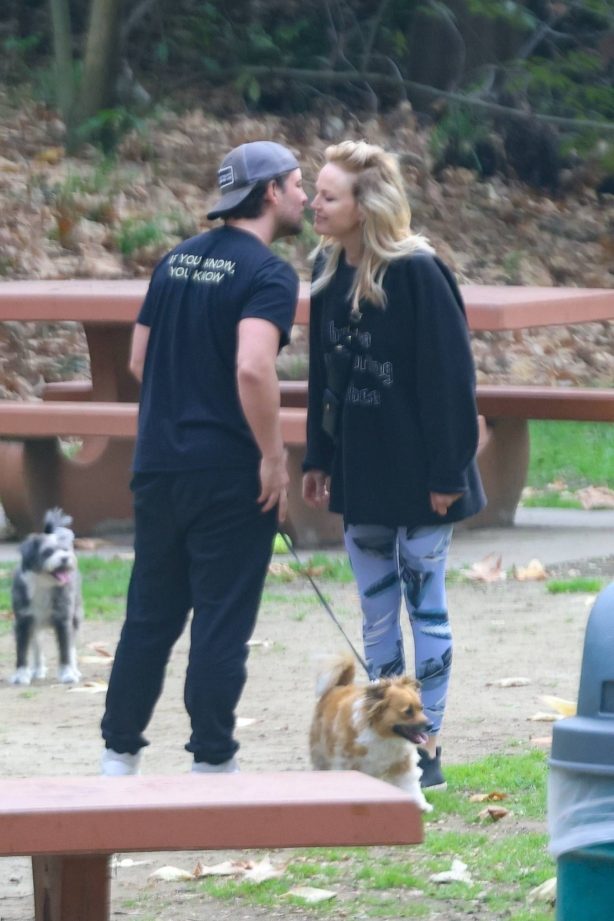 Malin Akerman - With Jack Donnelly were spotted packing on the PDA in the park in Los Feliz