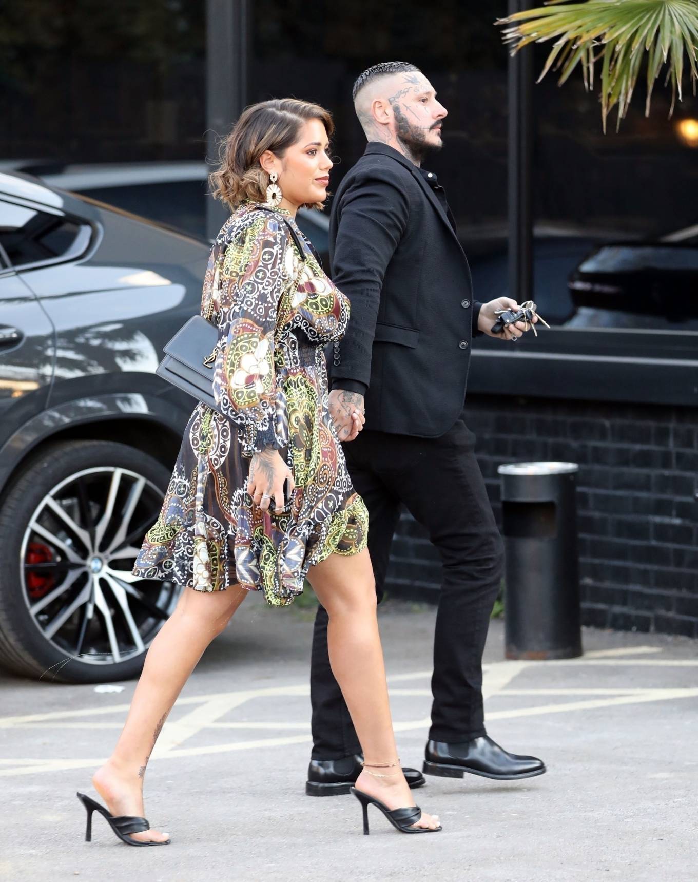 Malin Andersson 2021 : Malin Andersson – Out in her patterned floral dress in Essex-01