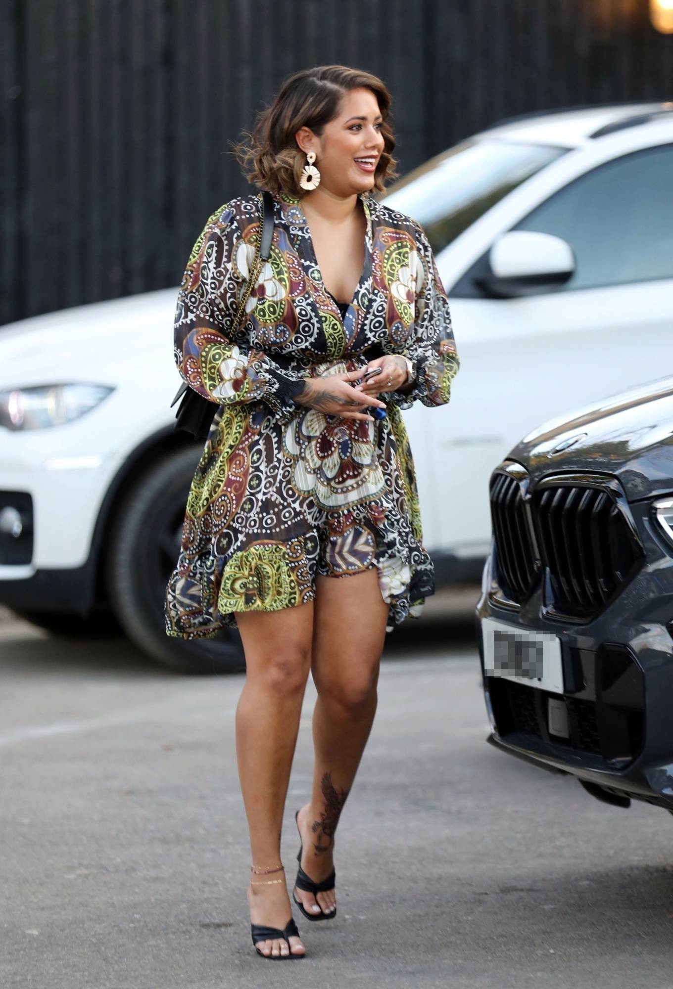 Malin Andersson 2021 : Malin Andersson – Out in her patterned floral dress in Essex-23