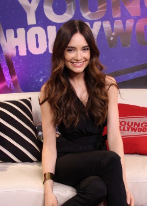 Mallory Jansen - Visiting the Young Hollywood Studio in Los Angeles