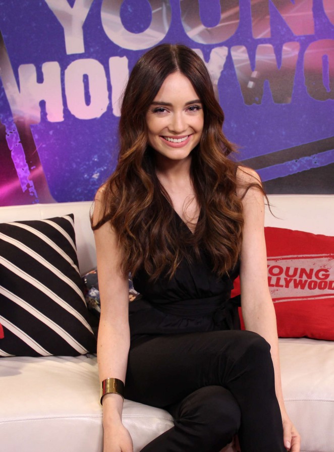 Mallory Jansen - Visiting the Young Hollywood Studio in Los Angeles
