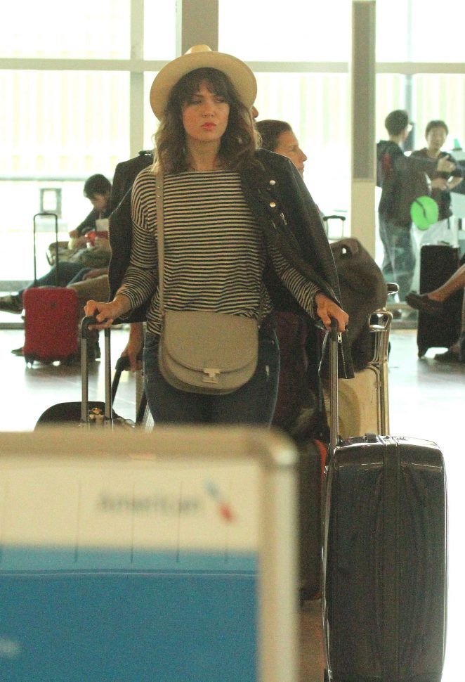Mandy Moore at Airport in Barcelona