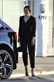 Mandy Moore in Black Suit - Out in Beverly Hills