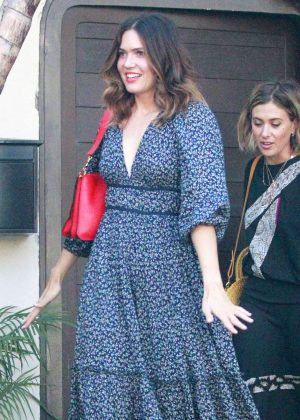 Mandy Moore in Floral Dress out in Beverly Hills