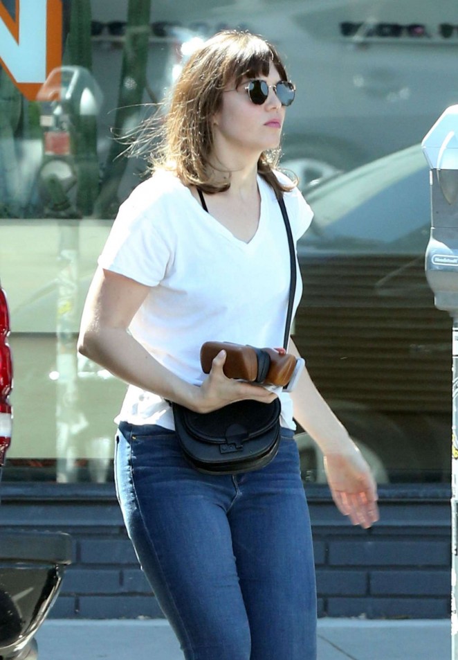 Mandy Moore in Jeans out and about in Hollywood