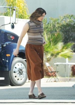 Mandy Moore on the set of the Untitled Dan Fogelman Project in Pasadena