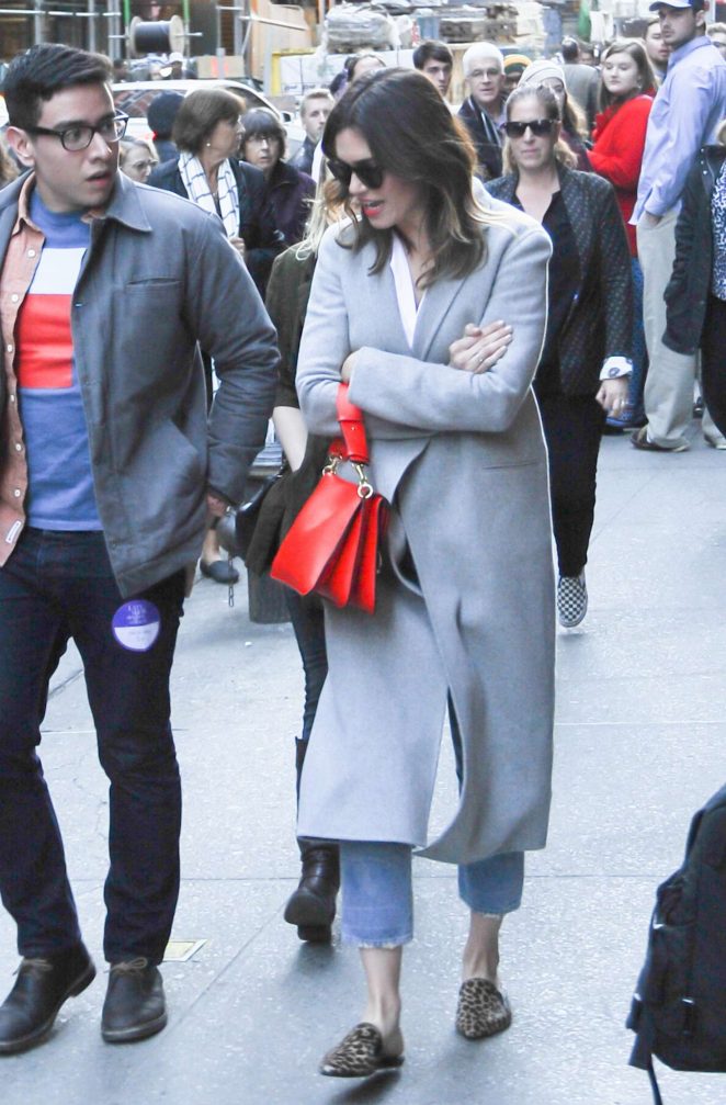Mandy Moore out in NYC