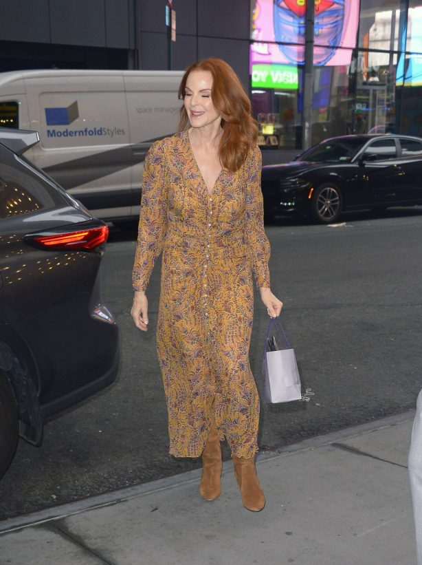 Marcia Cross - Arrives at CBS Morning show studios in New York