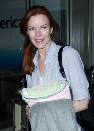 Marcia Cross - Arriving at LAX Airport in LA
