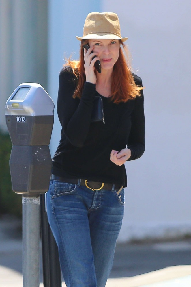 Marcia Cross in Jeans out in Brentwood